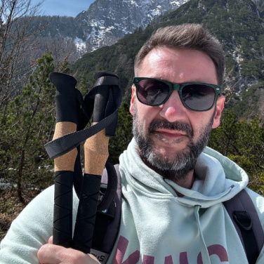 Logotrade promotional gifts photo of: Trekking poles DENALI Schwarzwolf